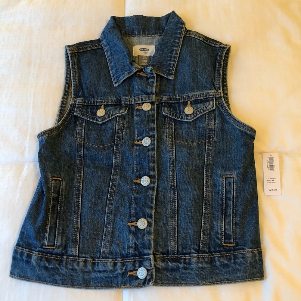 NWT Girls Old Navy Denim/Jean Vest Jacket